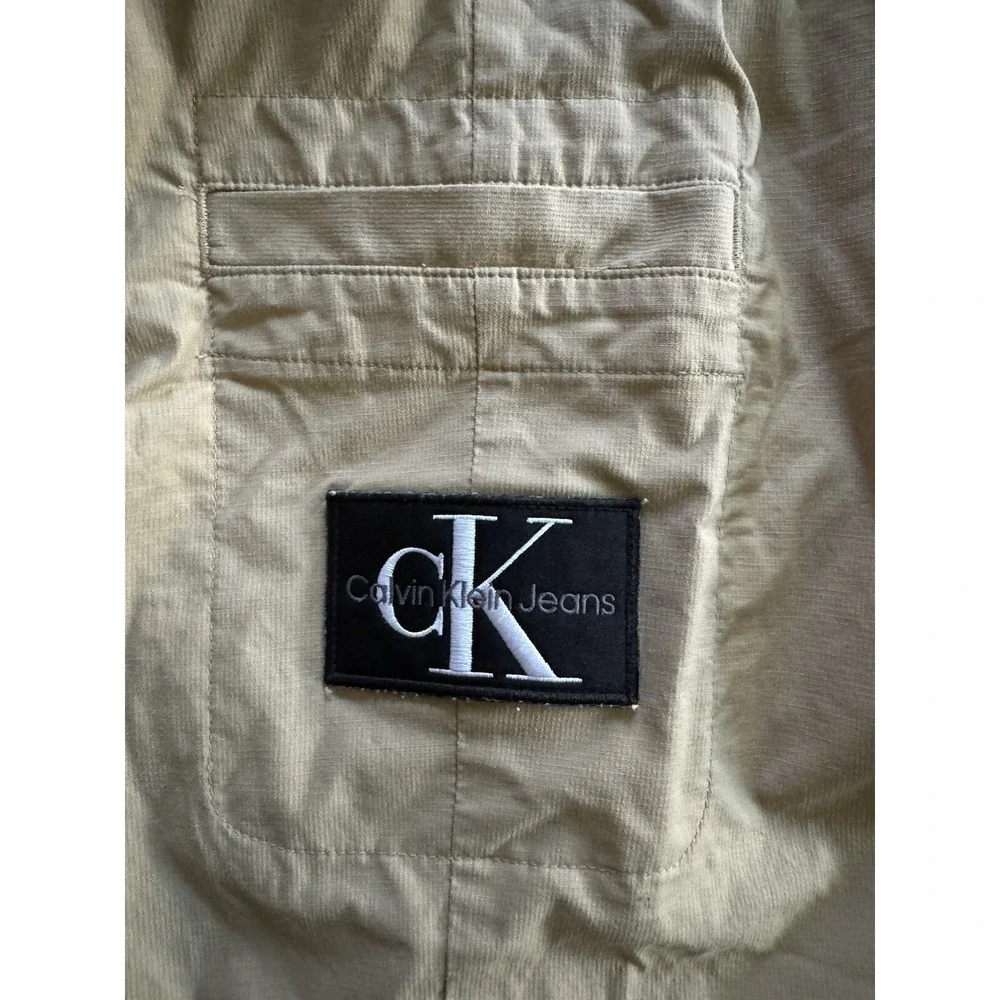 Calvin Klein Ripstop Taper Chino Hose Pants Men's Size Large Tan - Picture 4 of 8